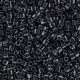 Miyuki triangle beads 10/0 Black lined crystal TR10-1106